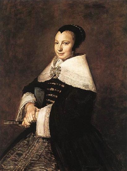 Frans Hals Portrait of a Seated Woman Holding a Fan China oil painting art